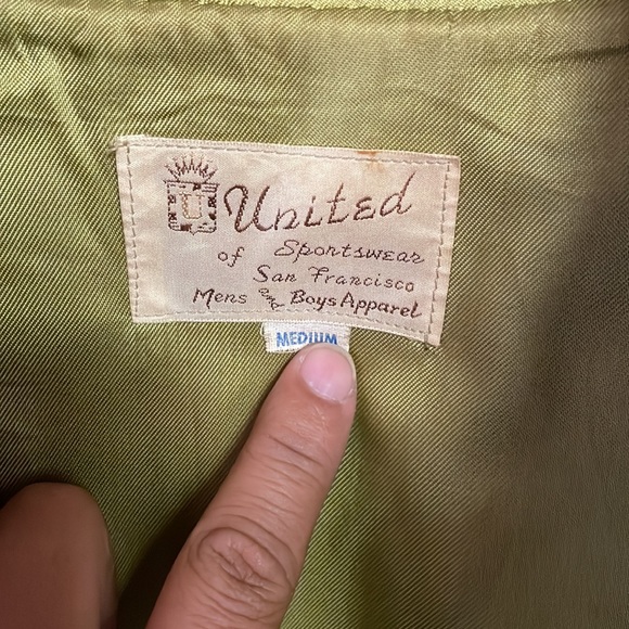 Rare Vintage 70’s Varsity Letterman Bomber Jacket Wool & Leather Size Medium - Picture 5 of 9